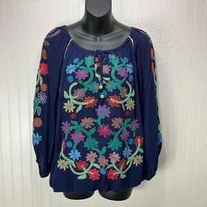 JOHN MARK Embroidered blouse